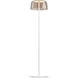 Yurei 51.5 inch 14.00 watt Matte White Floor Lamp Portable Light in Acrylic Tea Brown